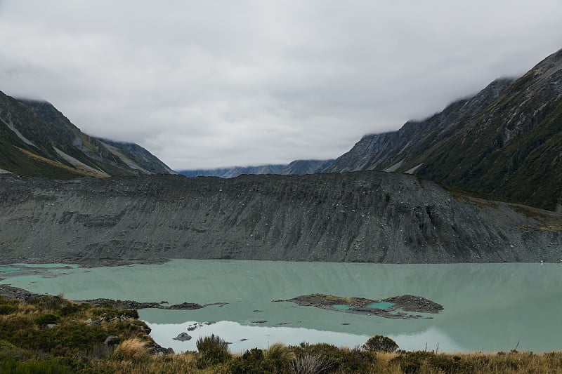 胡克湖，奥拉基/库克山国家公园，新西兰