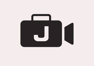 Letter J for Cinema Film and Videography Logo设计模板。