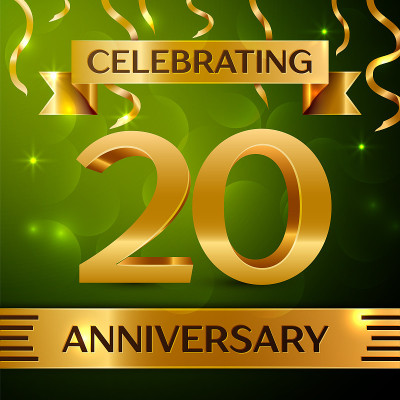 Realistic Twenty 20 Years Anniversary Celebration 