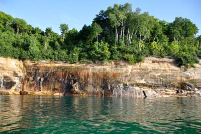 岩石国家湖岸，上半岛，密歇根