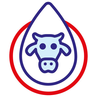 含有乳糖符号的物质象形符号。理想的信息和教育材料