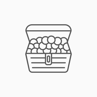 宝箱图标，宝箱矢量
