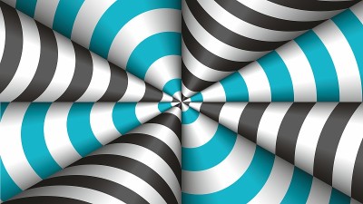 背景错觉锥。矢量插图。