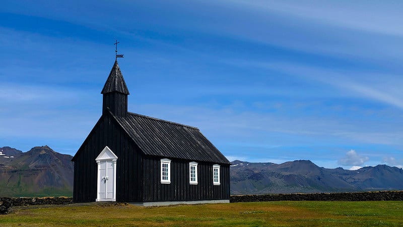 Búðakirkja，布迪尔的黑色教堂