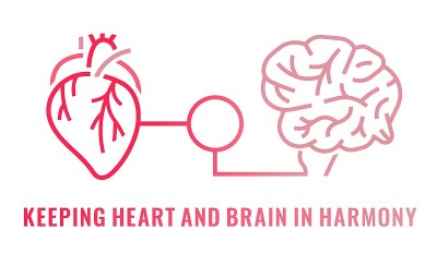 Heart-brain连接。健康的心灵和思想是交织在一起的。