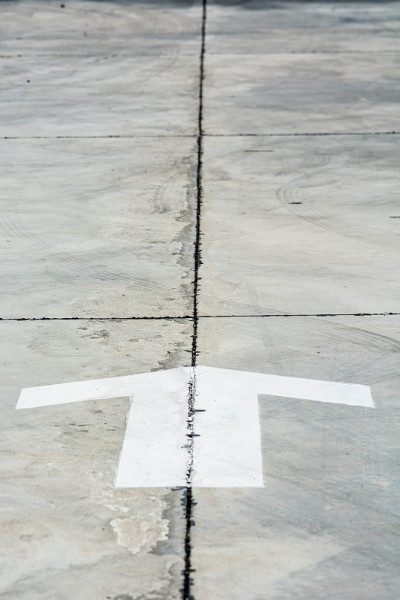 箭头上道路行驶
