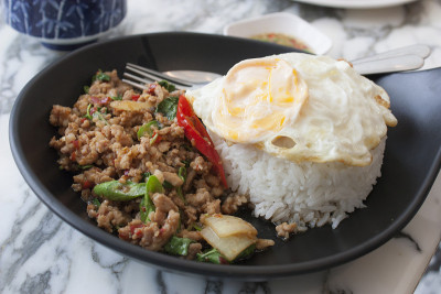 垫Krapao猪肉