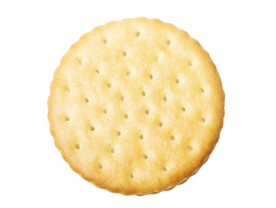 饼干特写孤立在白色