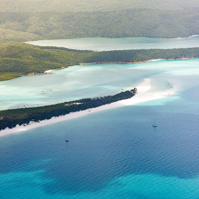 Whitehaven海滩和Whitsundays，昆士兰，澳大利亚