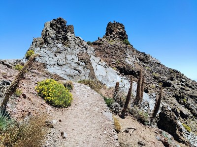 全景从Roque de los Muchachos，拉帕尔马最高的山，加那利群岛，西班牙