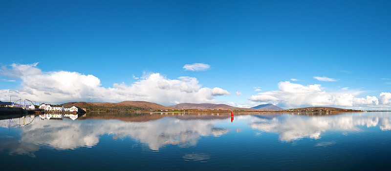 beautiful irish panoramic landscape from achill is