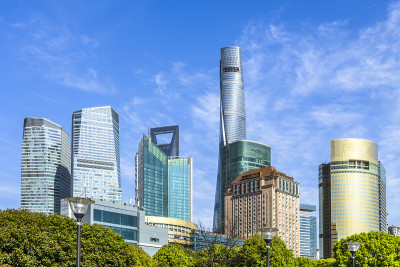 上海城市的天际线