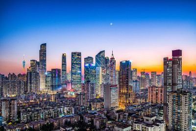 广州城市天际线夜景