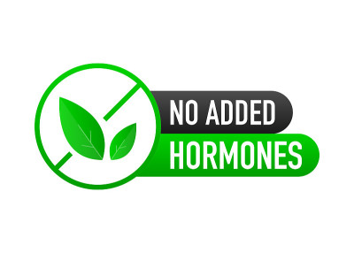 No added hormones, no added antibiotics green flat