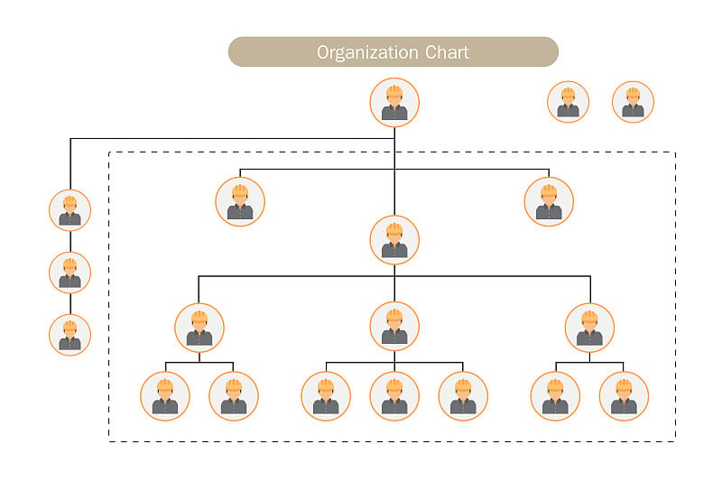 Organization Chart Infographics,vector design