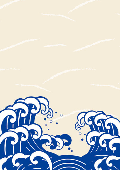 波浪剪贴艺术