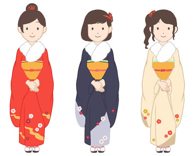 Furisode女毛皮(无线)