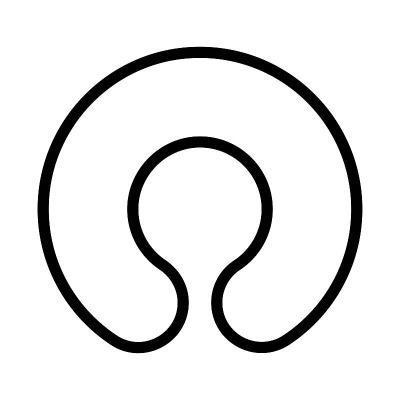 与宝宝淋浴相关的宝宝睡枕或头枕矢量线型，