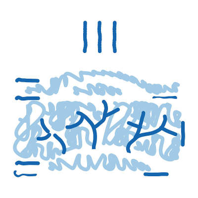 静脉曲张病涂鸦图标手绘插图