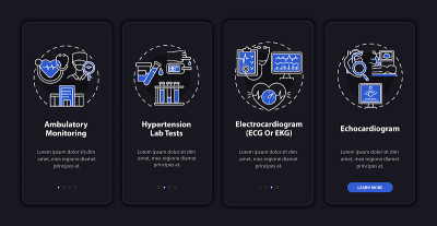 高血压诊断登机手机app页面屏幕