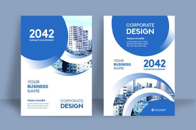 City Background Business Book Cover Design Templat