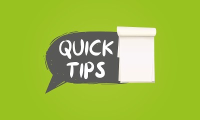 Quick tips Modern helpful tips banner Vector illus