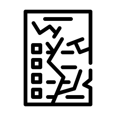 宠坏的通讯线图标矢量插图