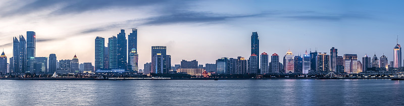 青岛城市建筑景观与天际线