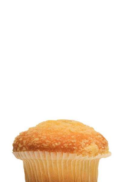 松饼在白色与剪切路径