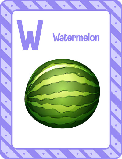字母W代表西瓜