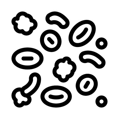 血液与胆固醇线图标矢量插图