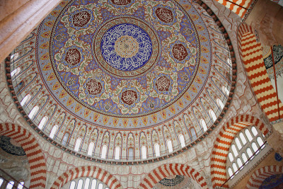 塞利米耶清真寺的瓷砖墙!Edirne-Turkey !