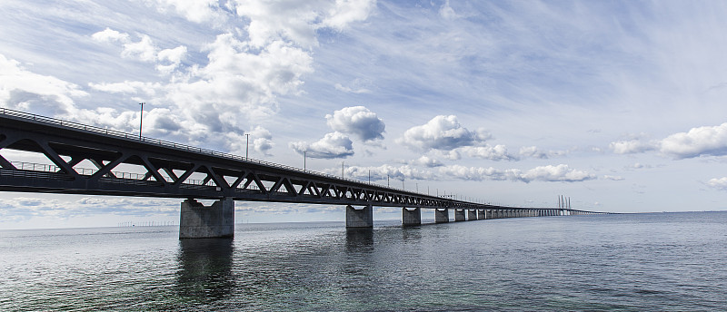 厄勒海峡大桥，厄勒海峡大桥，海上桥梁，建筑景观