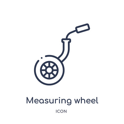 Linear measuring wheel icon from Construction tool