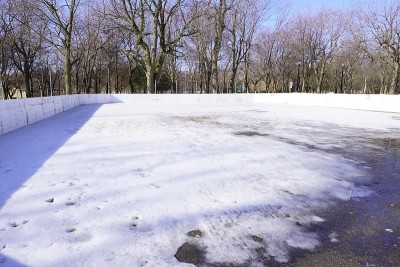 城市上的雪