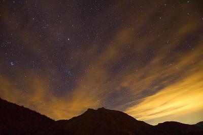 星光灿烂的夜晚