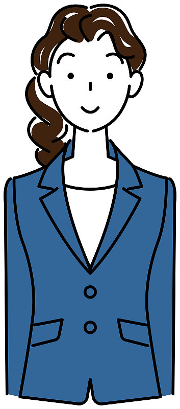 可爱的女人在西装拿证书照片插图矢量