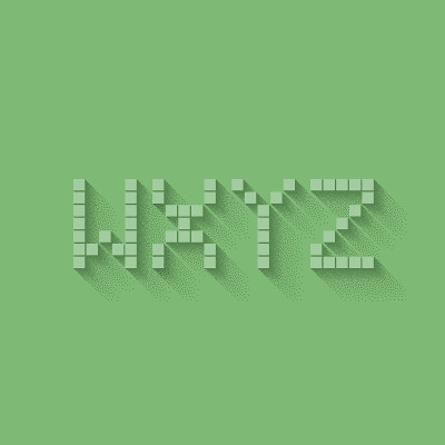 W X Y Z平面像素字母