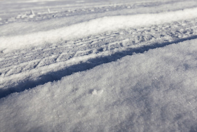 雪路,冬天