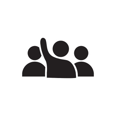 Human raised hand icon vector for your web site de