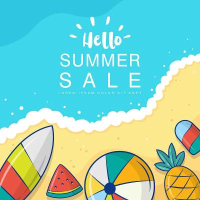 vector graphic of summer sale