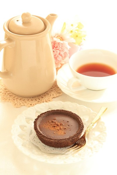 巧克力派和茶