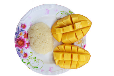 泰国甜点，芒果糯米饭