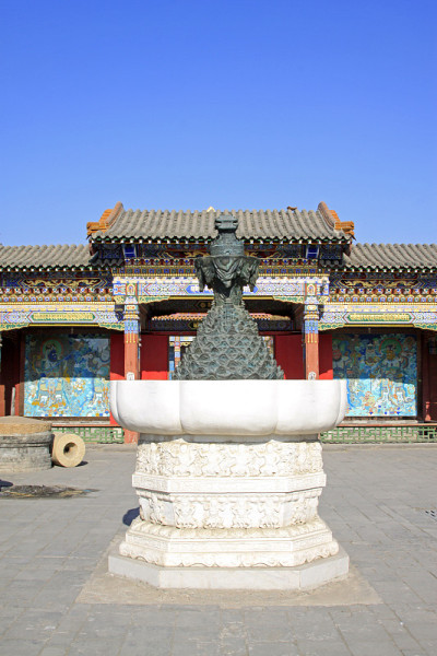 2015年2月6日，中国内蒙古自治区呼和浩特市，大召喇嘛庙建筑景观