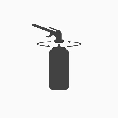 组装说明聚氨酯泡沫或燃气燃烧器图标。用密封胶将气球固定。向量
