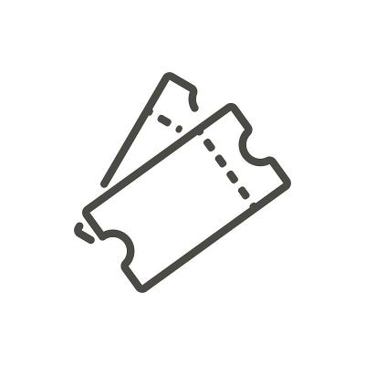 票图标矢量。排队抽奖券符号。