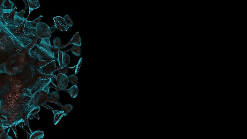 冠状病毒- COVID-19疫情三维渲染，