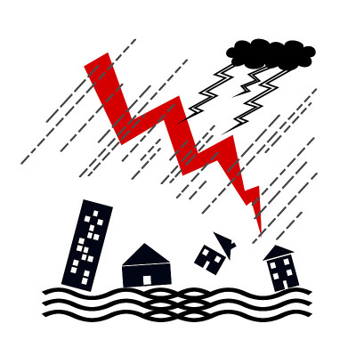 大雨和灾难袭来