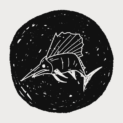 旗鱼涂鸦