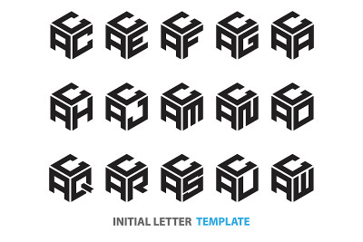 initial three-letter hexagon